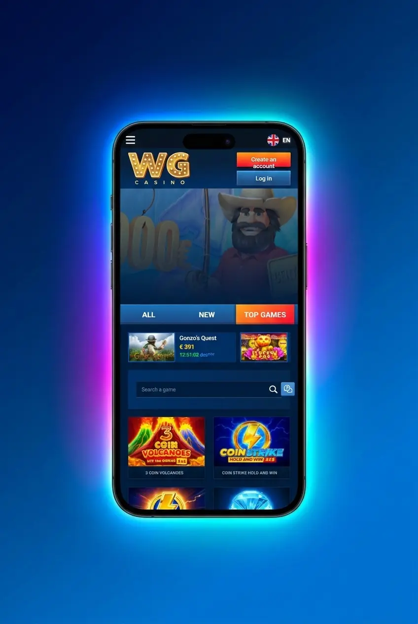 Step-by-step guide to playing Aviator on WG Casino, showing login and betting process across five stages