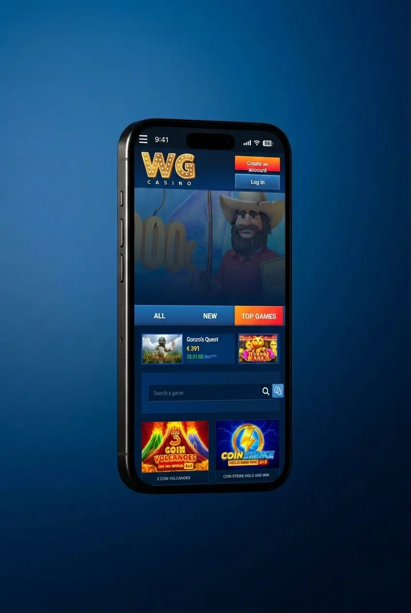 Step-by-step guide to start playing live at WG Casino, from registration to placing bets at a live table