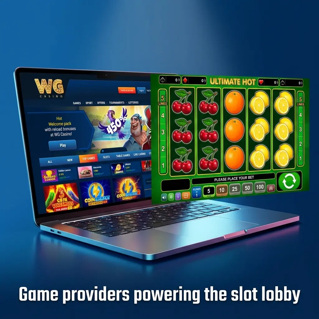 Slot lobby powered by 62 game providers including Pragmatic Play, NetEnt, Playtech and Blueprint Gaming offering thousands of titles