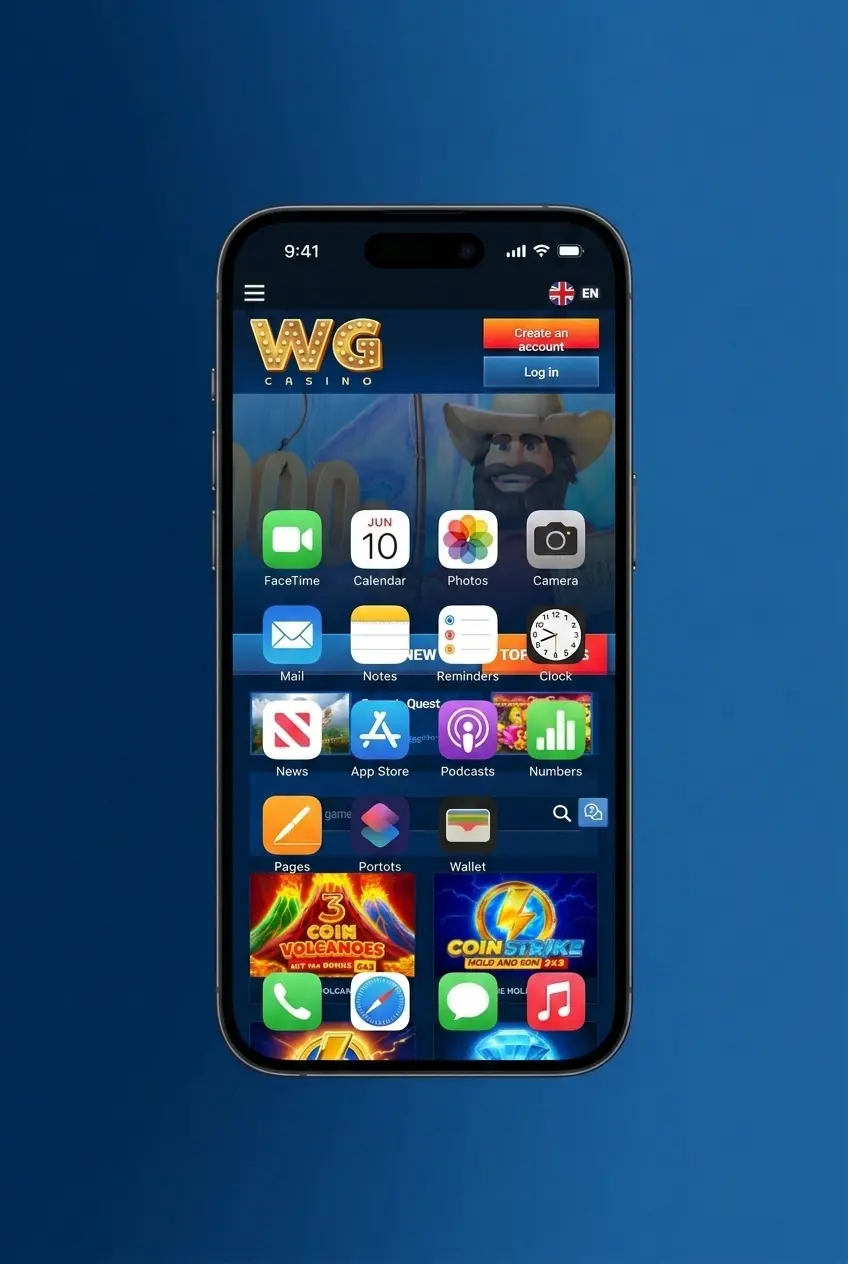 WG Casino online sign-up process in 5 steps: open form, enter details, verify age, set limits, confirm via email or SMS