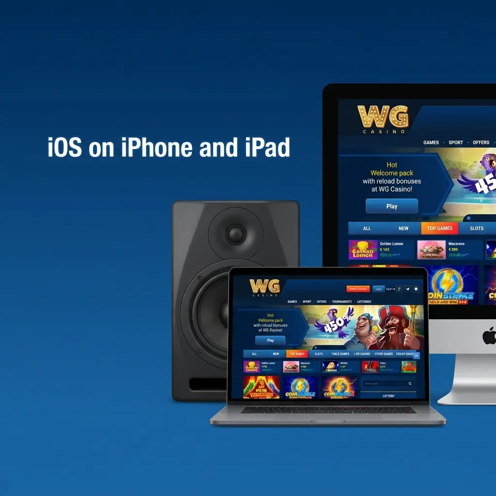 iOS iPhone and iPad app download page with mobile website shortcut guide for betting and casino access