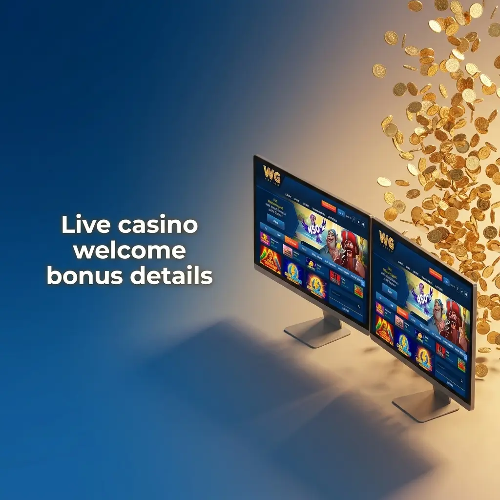 Live casino multi-stage welcome bonus for new UK players with 200%, 100%, and 150% deposit offers