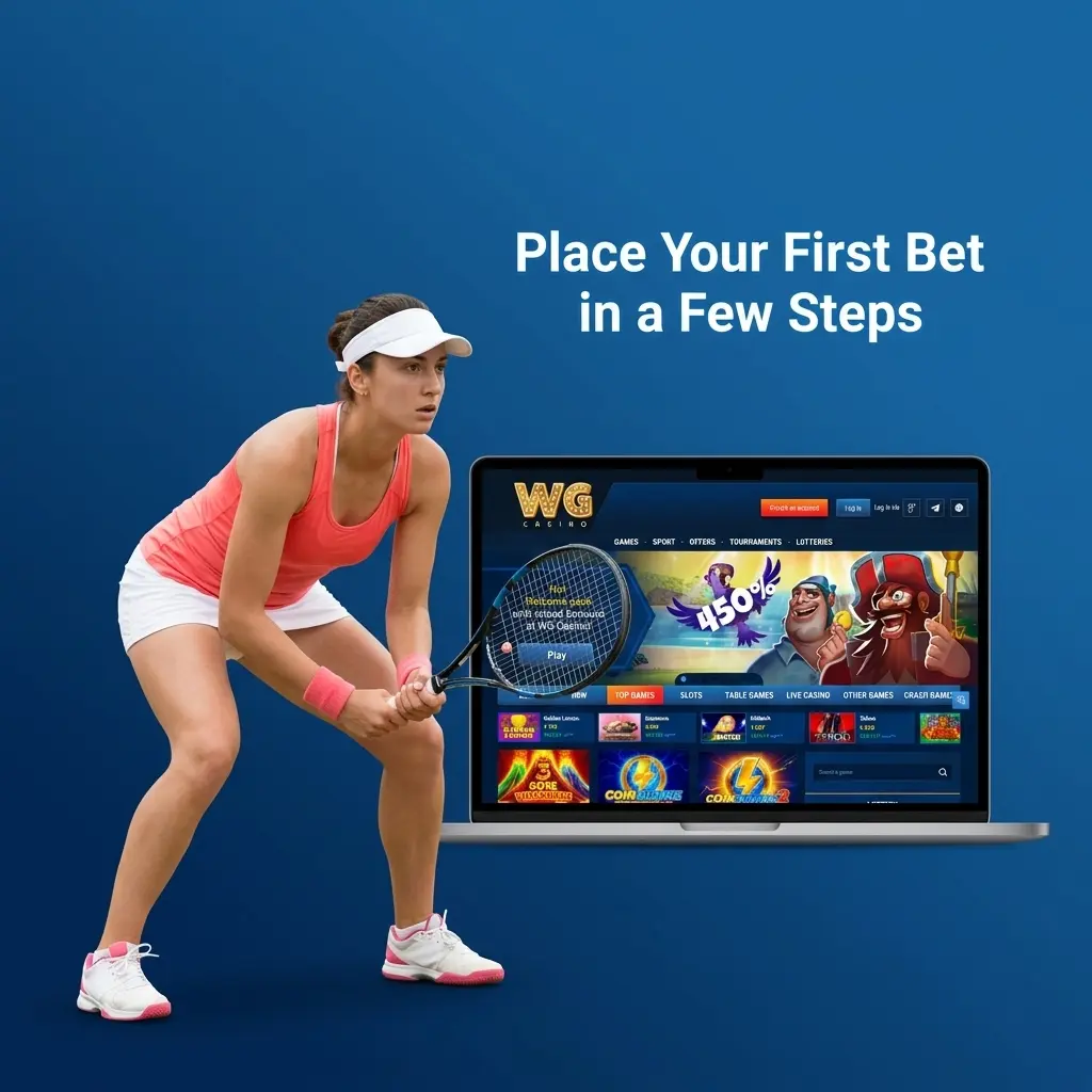 Three-step guide showing how to place your first bet, control your stake and odds, with real-time slip updates