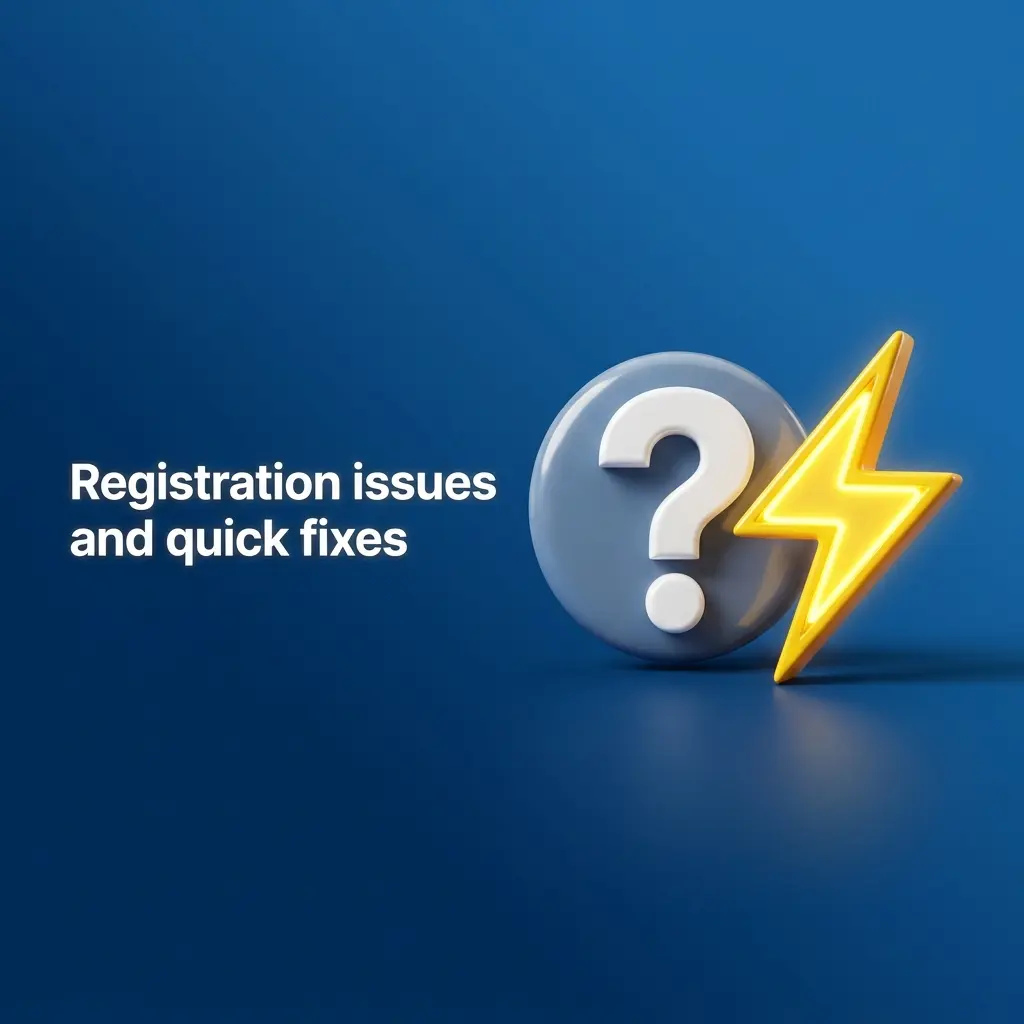 Person troubleshooting registration issues including ID photo, address verification, SMS codes, and payment methods on a device
