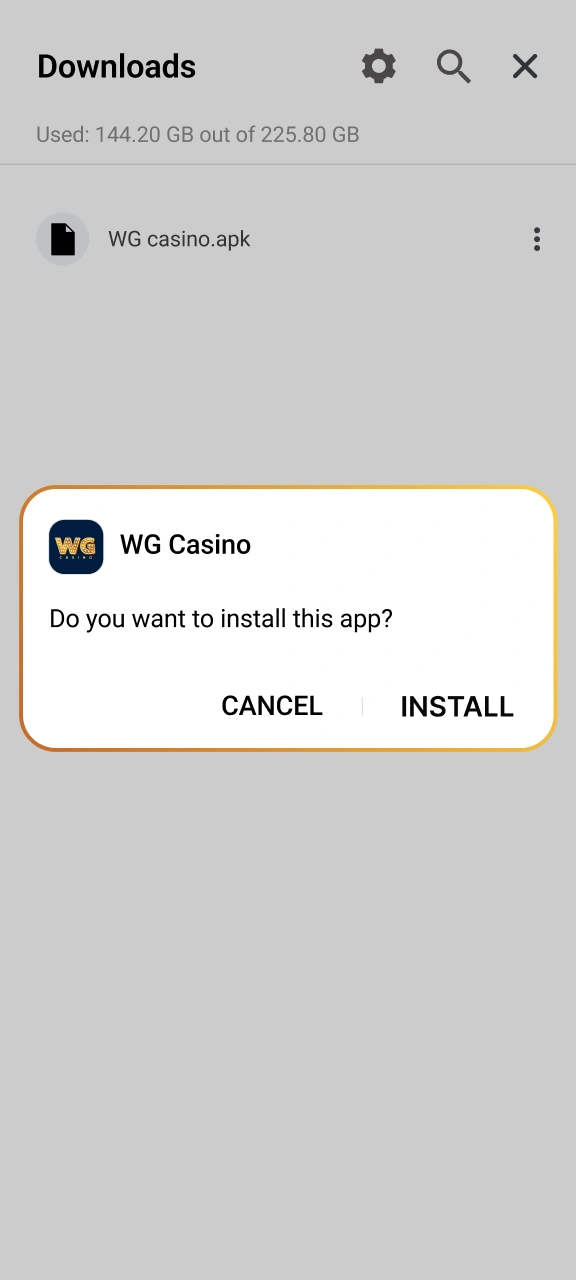 Update your application file directly on WG casino.