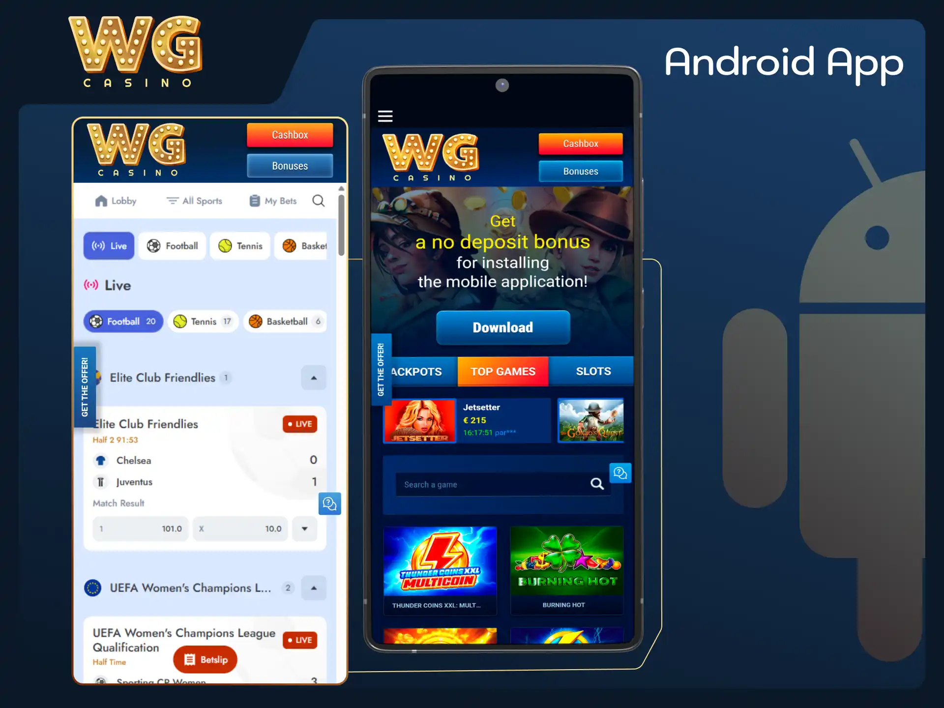 Explore key features and capabilities of WG casino Android app.