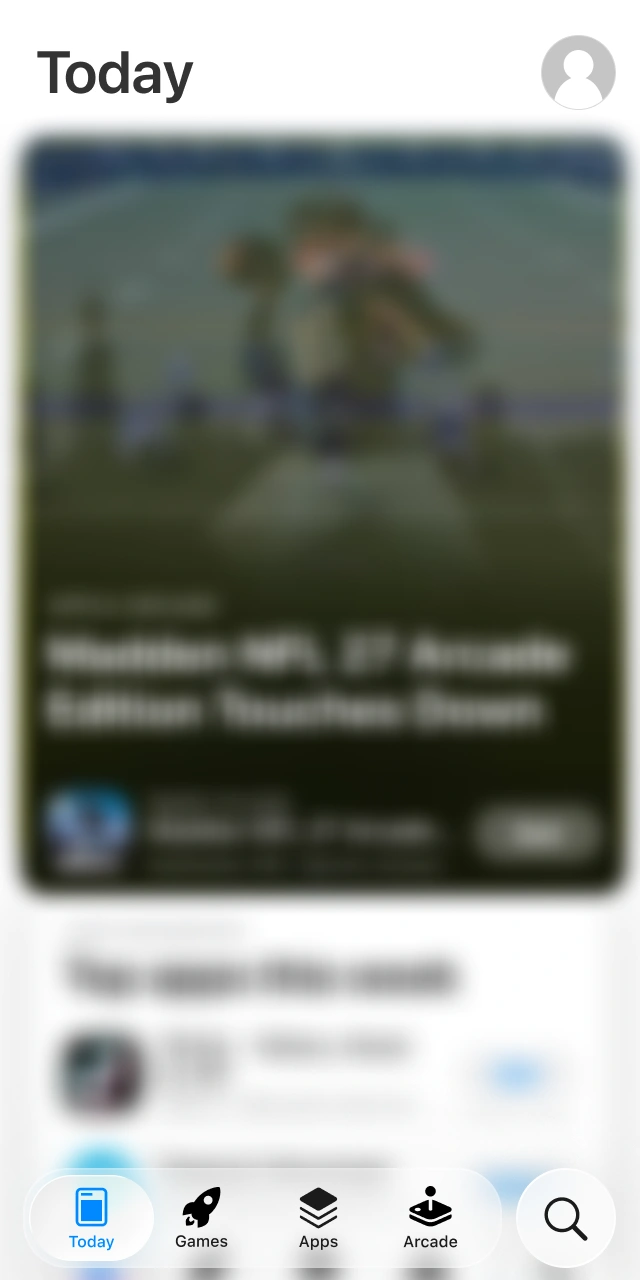 Access the Apple Store to update WG casino.