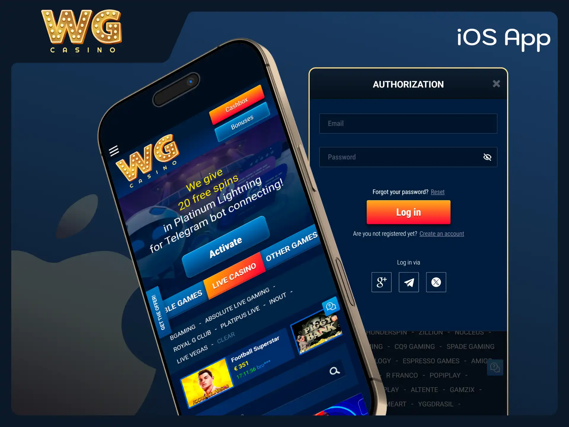 Read about the top features of WG casino on iOS.
