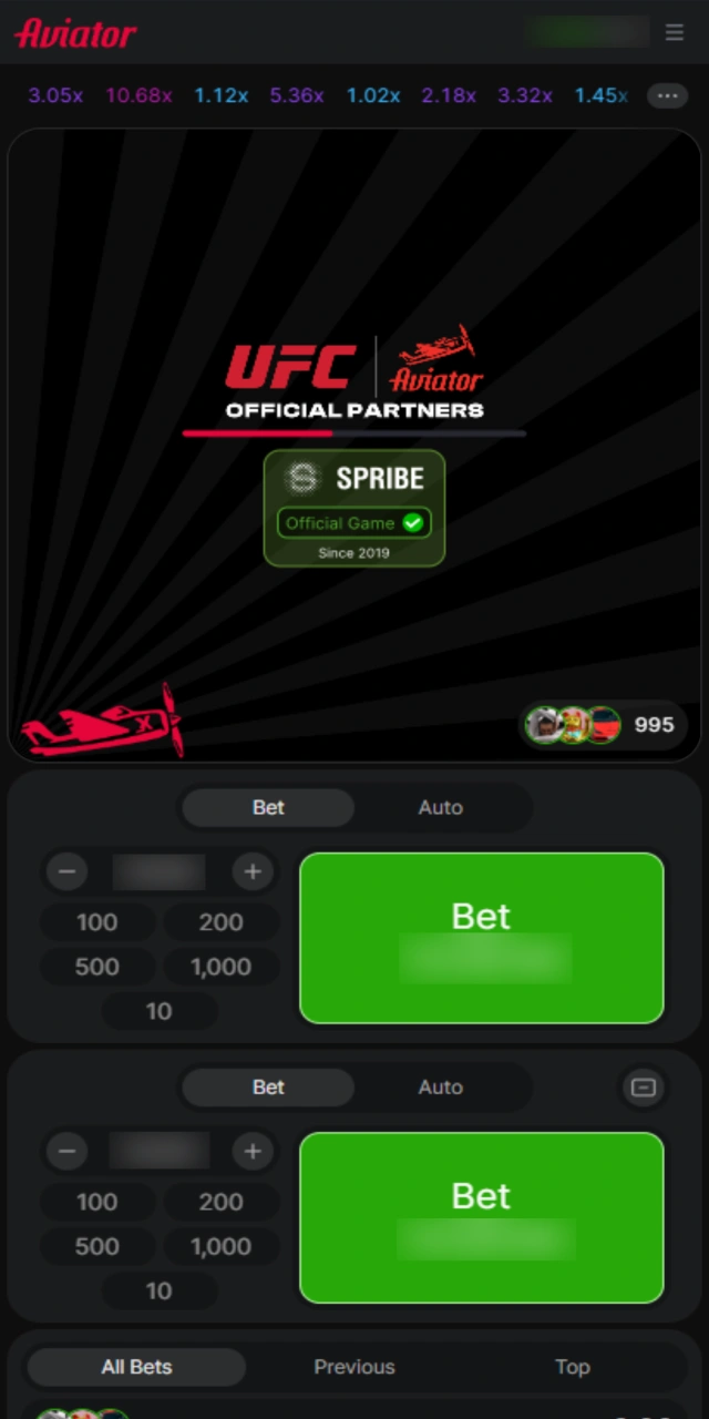 Sign in and launch Aviator directly from the WG casino lobby.