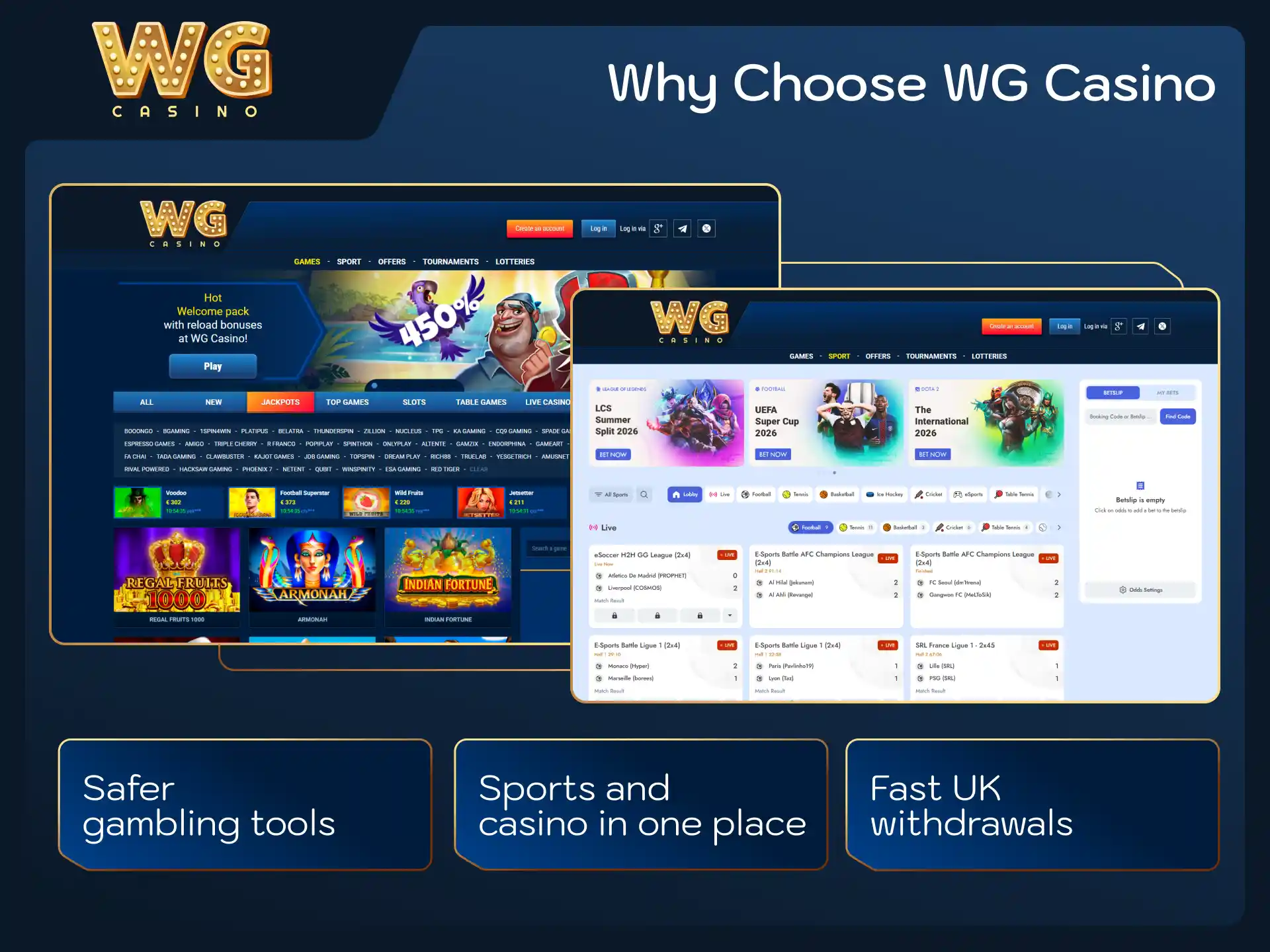 Discover the key reasons UK players prefer playing at WG casino.