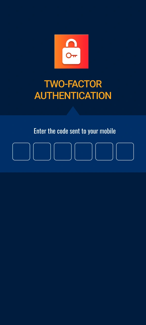 Pass two-factor authentication to securely enter your WG casino account.