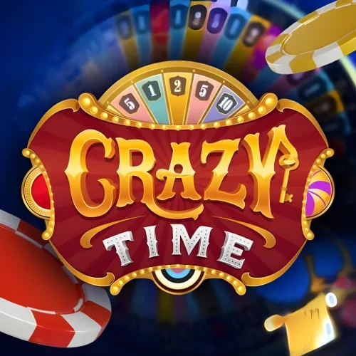 Spin the giant wheel for exciting bonus games in Crazy Time on WG casino.