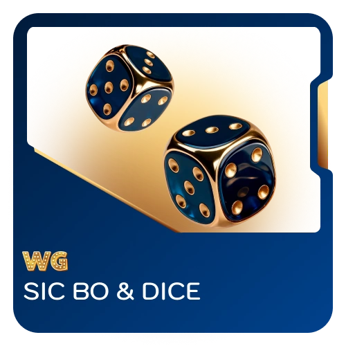 Predict dice outcomes for big payouts in live Sic Bo games at WG casino.