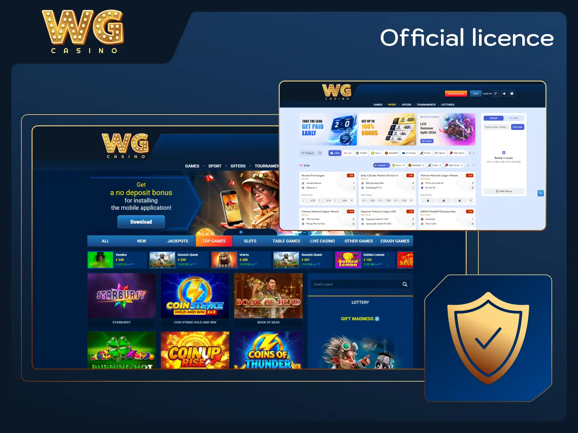 Verify safety protocols and official licensing details at WG casino.