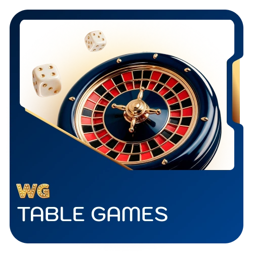 Play classic roulette, blackjack, and baccarat tables on WG casino.